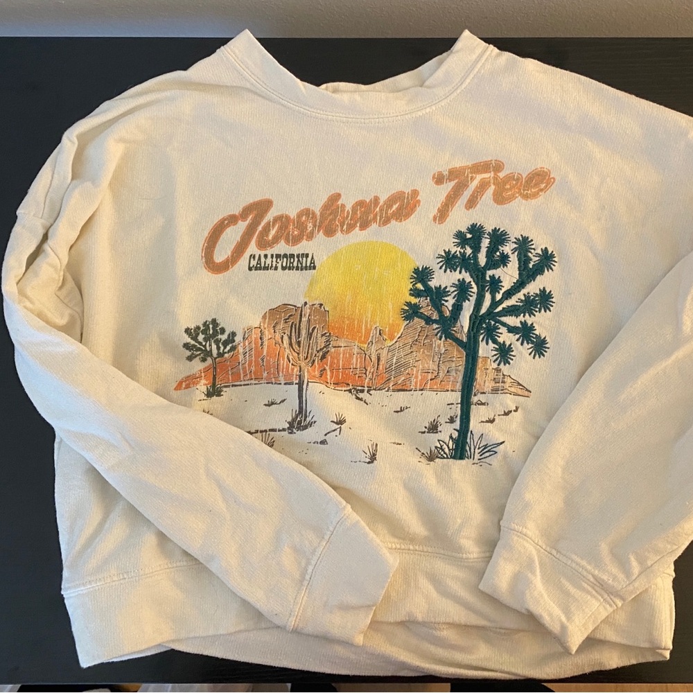 Altar’d State crop oversized Joshua Tree sweatshirt size xs